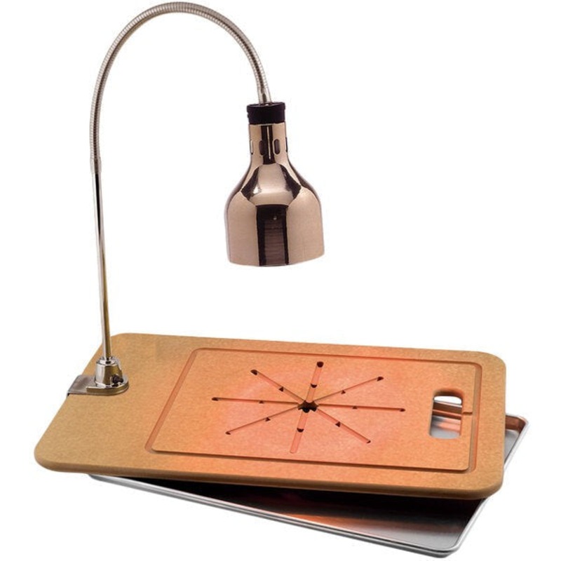 Cres Cor - Portable Carving Station with Drip Pan, Brass Polished Lamp - EO IFW-61-WF-PB (Pre-Order Now, ETA 7-8 Weeks)