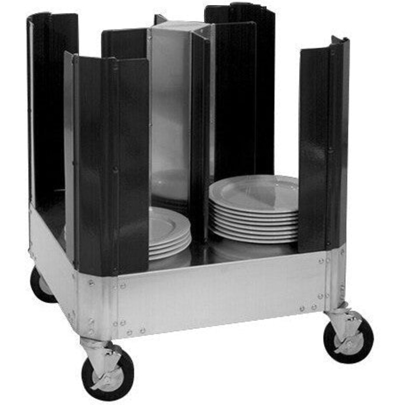 Cres Cor - Super Size Dish Dolly with Four Dividers, 180 Plates Capacity - EO 501-13-180 (Pre-Order Now, ETA 7-8 Weeks)