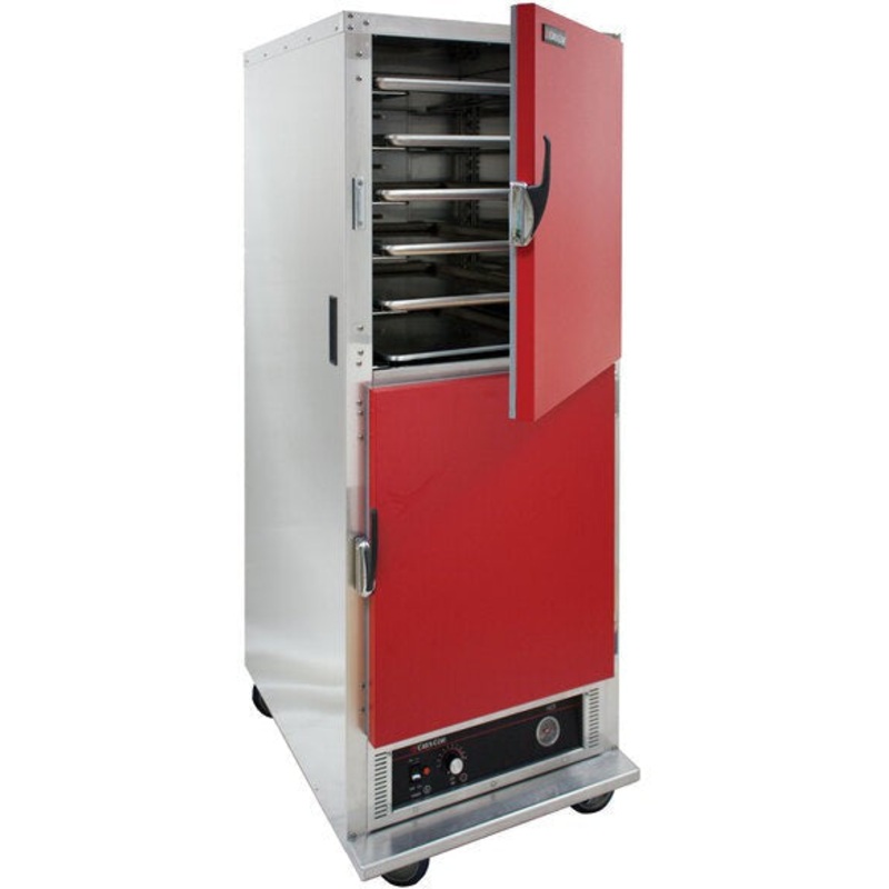 Cres Cor - 120V Insulated Hot Cabinet Red Door, 11 Pan Capacity - EO H-135-SUA-11-R (Pre-Order Now, ETA 7-8 Weeks)