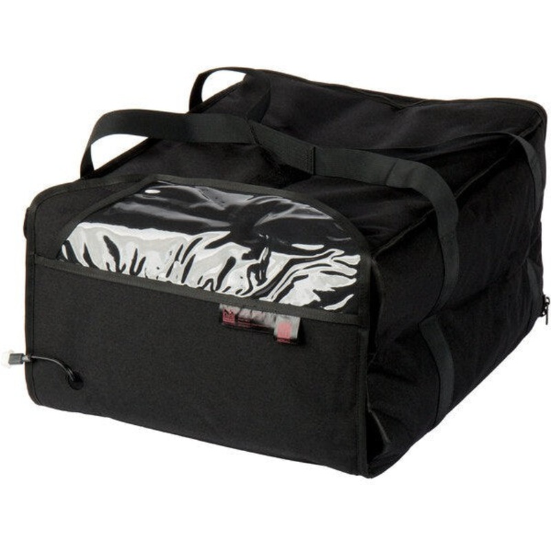 Cres Cor - 18" x 19" x 12" Black Heavy-Duty Heated Food Delivery Bag - EO CHB6 (Pre-Order Now, ETA 7-8 Weeks)