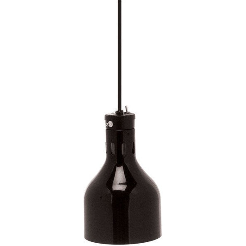 Cres Cor - 86.5" Ceiling Mount Black Finish Infrared Bulb Food Warmer - EO IFW-66-10-BL (Pre-Order Now, ETA 7-8 Weeks)