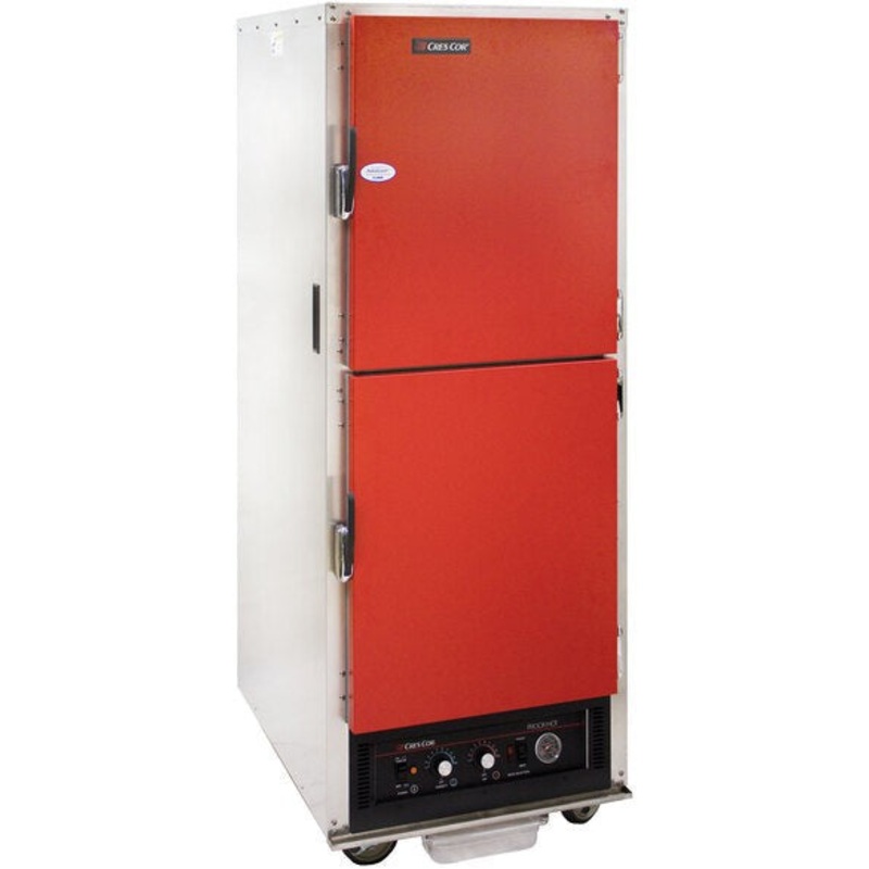Cres Cor - AquaTemp Insulated Red Hot Cabinet With Perimeter Bumpers, 11 Pan Capacity - EO H-135-WUA-11-R-01 (Pre-Order Now, ETA 7-8 Weeks)