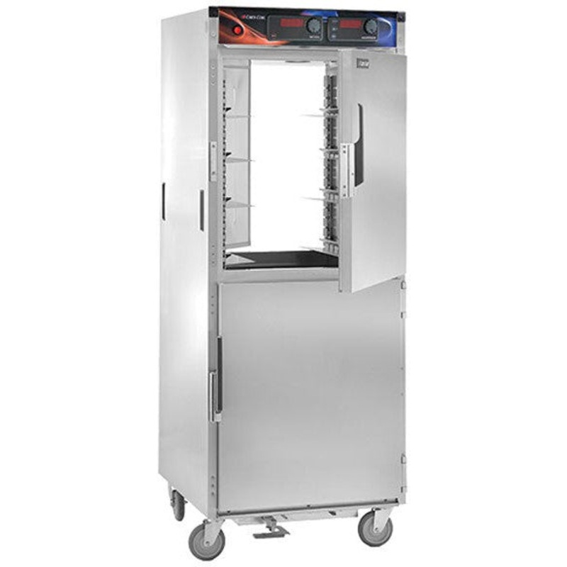 Cres Cor - AquaTemp Pass-Through Insulated Stainless Steel Hot Cabinet, 12 Pan Capacity - EO H-137-PWSUA-12D (Pre-Order Now, ETA 7-8 Weeks)