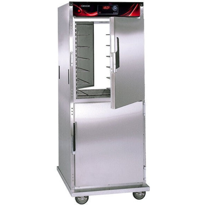 Cres Cor - Pass-Through Insulated Stainless Steel Hot Cabinet, 12 Pan Capacity - EO H-137-PSUA-12D (Pre-Order Now, ETA 7-8 Weeks)