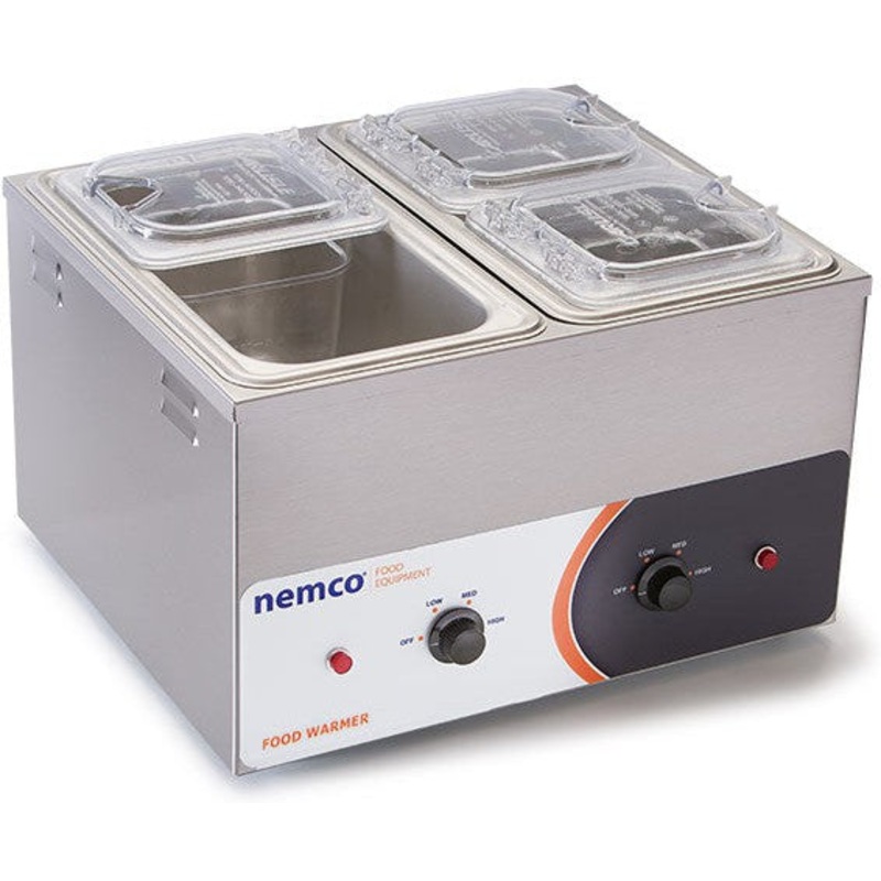 Nemco - 1/3 Size Double Well Countertop Food Warmer or Rethermalizer - 6140