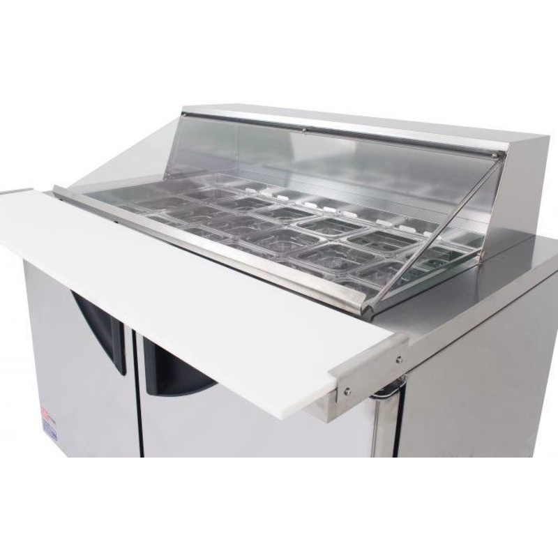 Turbo Air - 28.2" x 20" Polycarbonate Clear Lid for Salad / Sandwich Units - CL-60-24