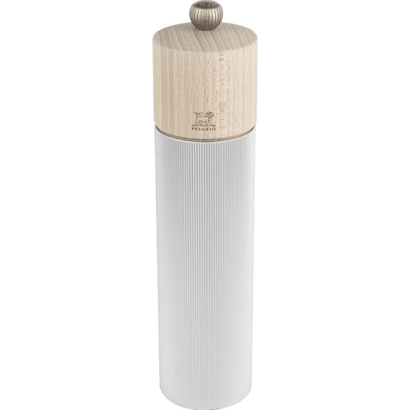 Peugeot - Line 9" Aluminum and Natural Beechwood Salt Mill - 44862