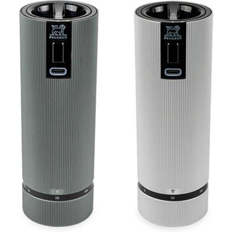 Peugeot - Line Electric u'Select Duo 6" Carbon Pepper Mill and Aluminum Zirlion Salt Mill - 2/4314800