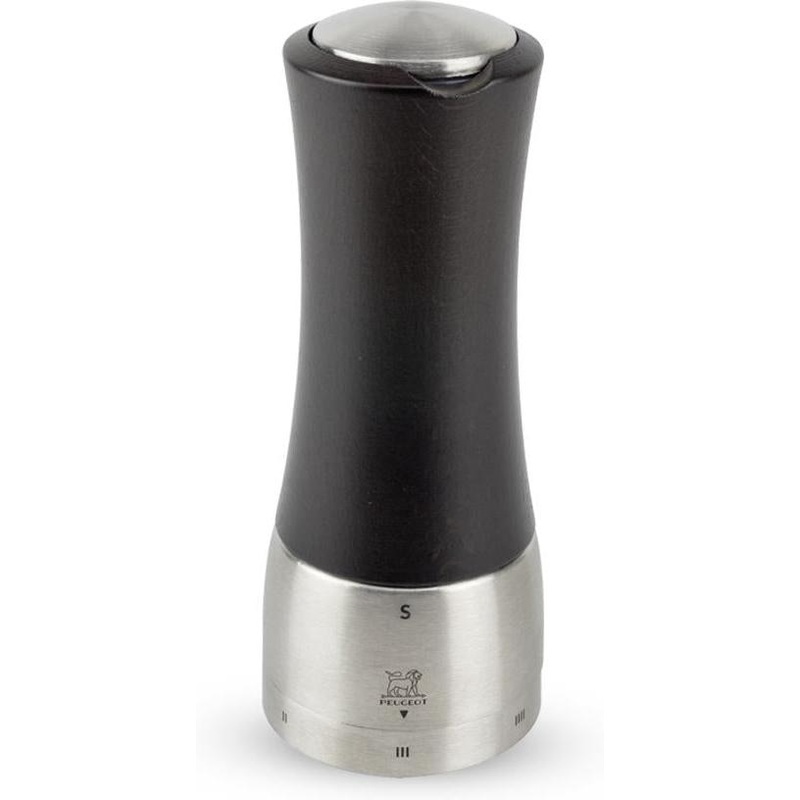 Peugeot - Madras u'Select Zirlion 6" Chocolate Wood and Stainless Salt Mill - 2521200