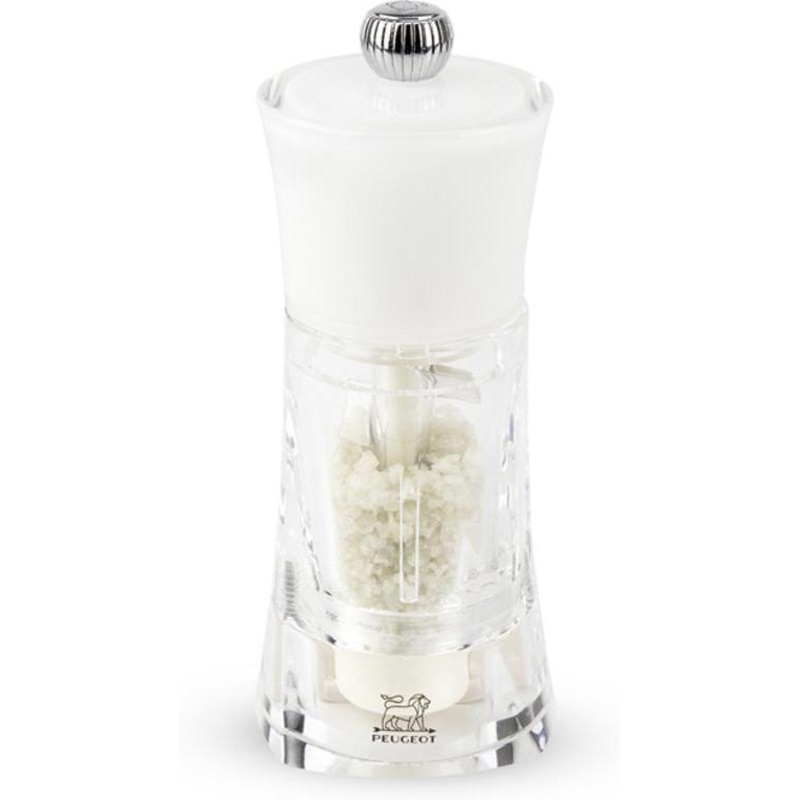 Peugeot - Molene Zirlion 5" Acrylic and White Wet Sea Salt Mill - 3039100