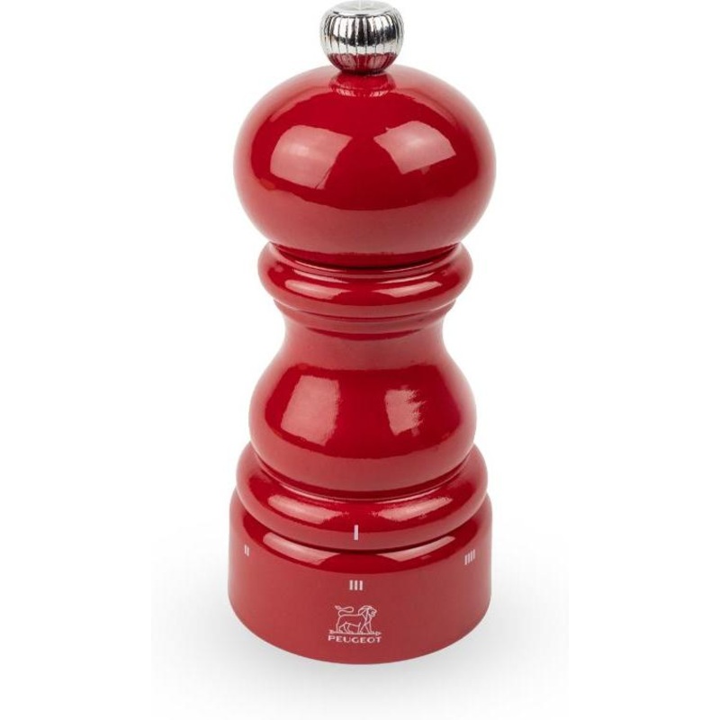 Peugeot - Paris U'Select Zirlion 5" Passion Red Wood Salt Mill - 4120500