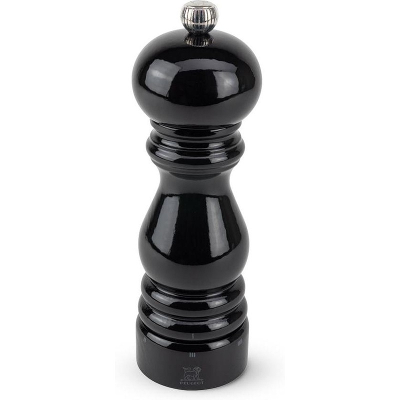 Peugeot - Paris U'Select Zirlion 7" Black Lacquer Wood Salt Mill - 2371300