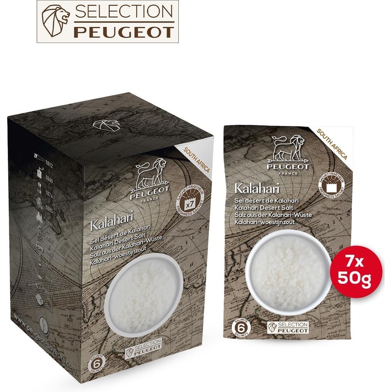 Peugeot - South African Kalahari Salt 350g, Pack of 7 x 50g Sachets - 46965