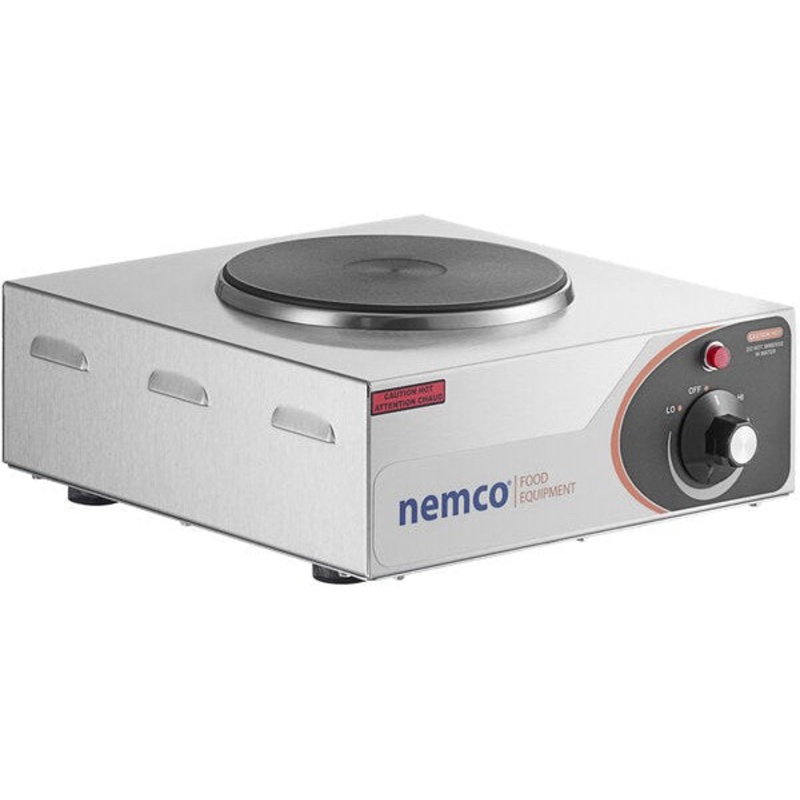 Nemco - 120V Electric Countertop Hot Plate with 1 Solid Burner - 6310-1