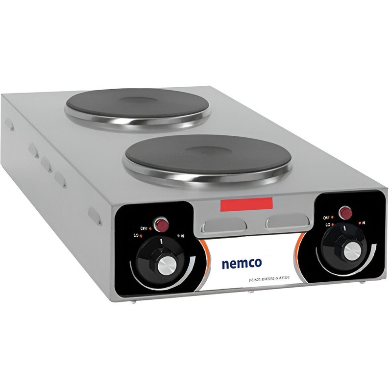 Nemco - 240V 25.5" Electric Countertop Vertical Hot Plate with Double Burners - 6310-3-240