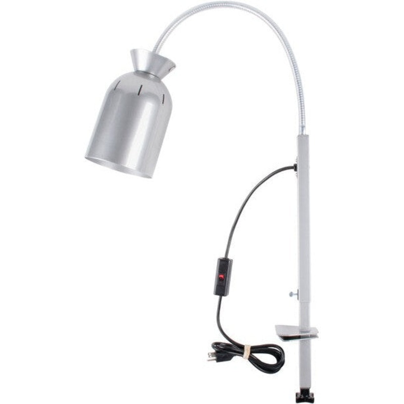 Nemco - Single Bulb Clamp On Infrared Bulb Food Warmer with Adjustable 2' Gooseneck - 6004-4