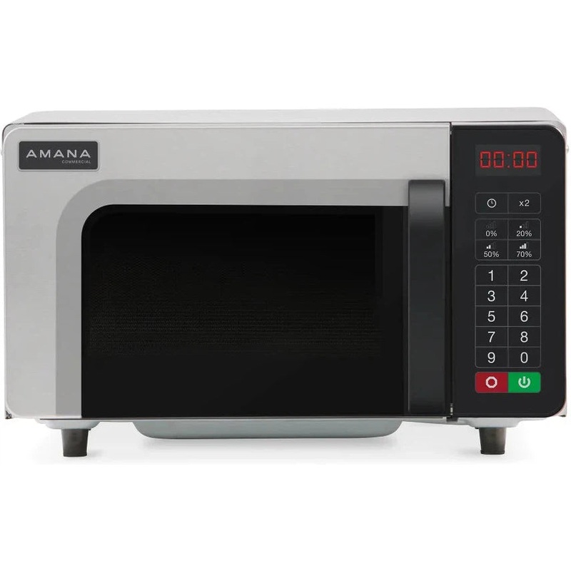 Amana - 1000W Commercial Microwave with Touch Pad - RMS10TSA