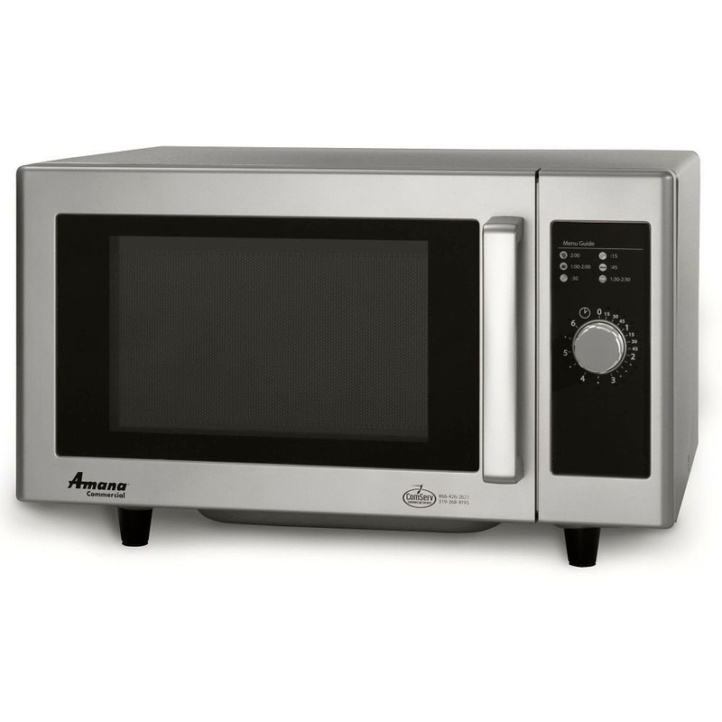 Amana - 1000W Light-Duty Commercial Microwave Oven with Dial Controls - RMS10DS