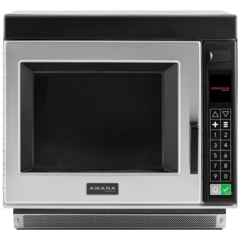Amana - 2200W Heavy Duty Stainless Steel Commercial Microwave Oven - RC22S2