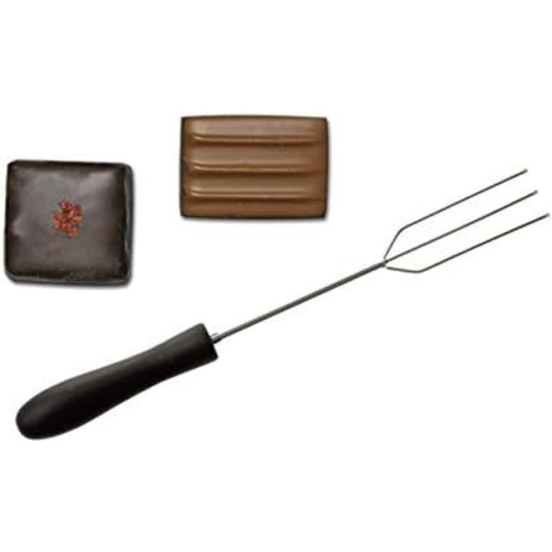 Louis Tellier - Stainless Steel 3 Tines Chocolate Fork with Plastic Handle - ID5004