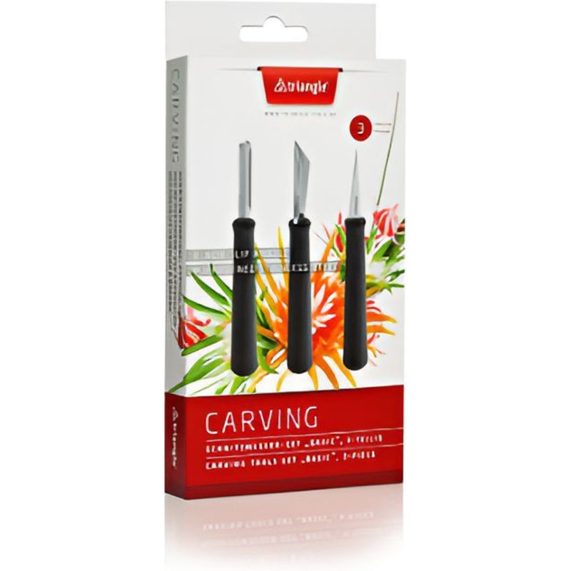 Louis Tellier - Stainless Steel Basic Carving Tools, Set Of 3 - 90 857 03 02