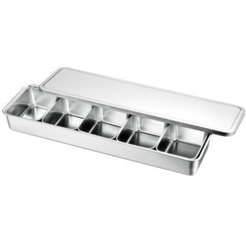 Louis Tellier - Stainless Steel Japanese Mini Box Container With 5 Bins N4391T - N4411