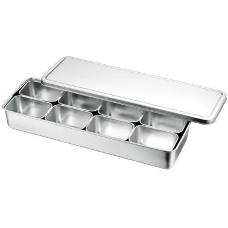 Louis Tellier - Stainless Steel Japanese Mini Box Container With 8 Bins N4390T - N4413
