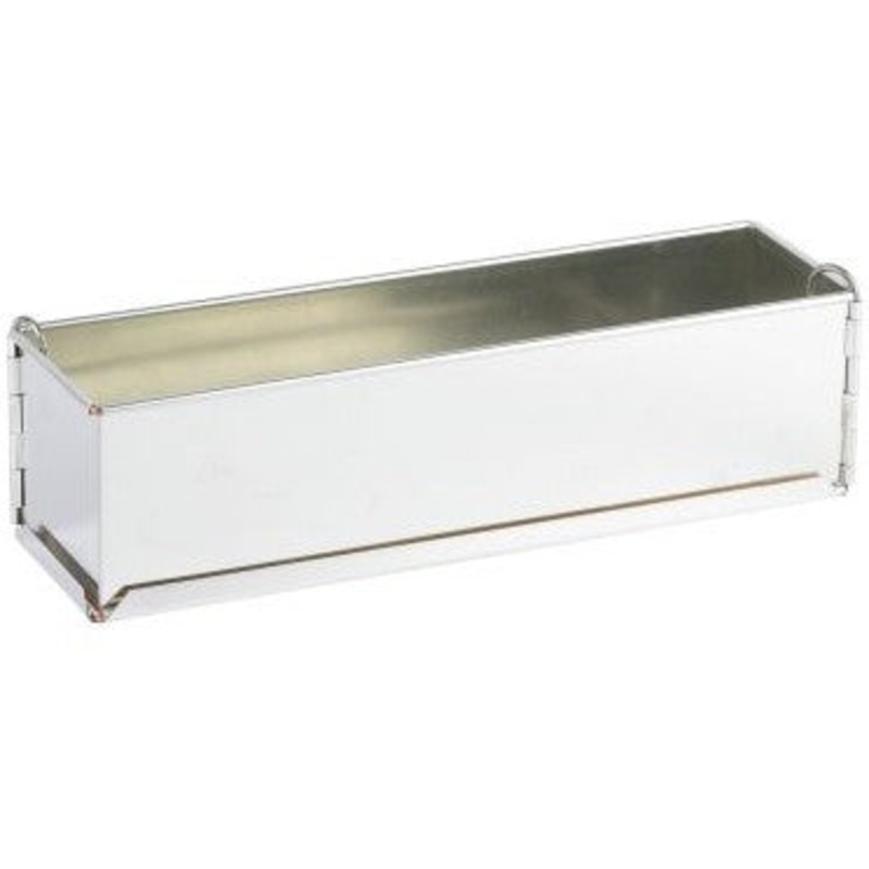 Louis Tellier - 13.77" x 3.14" x 3.14" Tin Plate Springform Long Loaf Pan With Removable Bottom - 119720