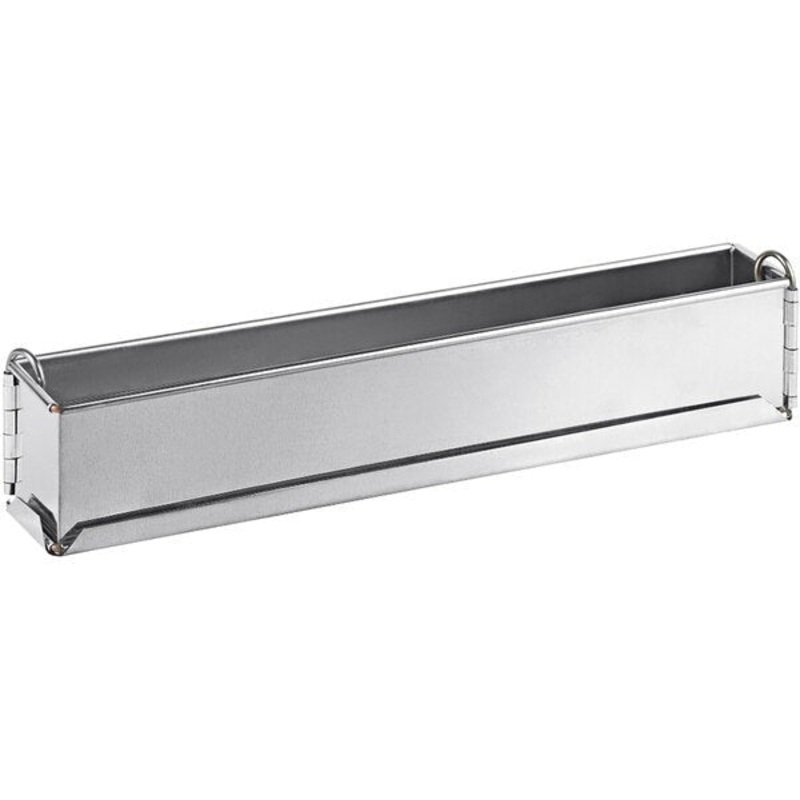 Louis Tellier - 19.68" x 1.57" x 2.36" Tin Plate Springform Long Loaf Pan With Removable Bottom (Mini) - 119440