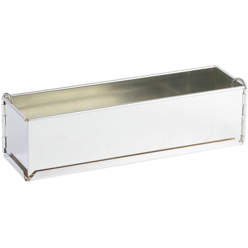 Louis Tellier - 19.68" x 3.14" x 3.14" Tin Plate Springform Long Loaf Pan With Removable Bottom - 119740
