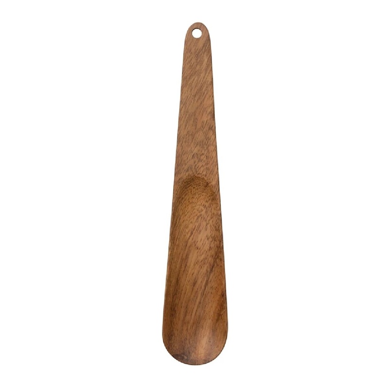 9"x1-1/2" Hand-Carved Acacia Wood Scoop