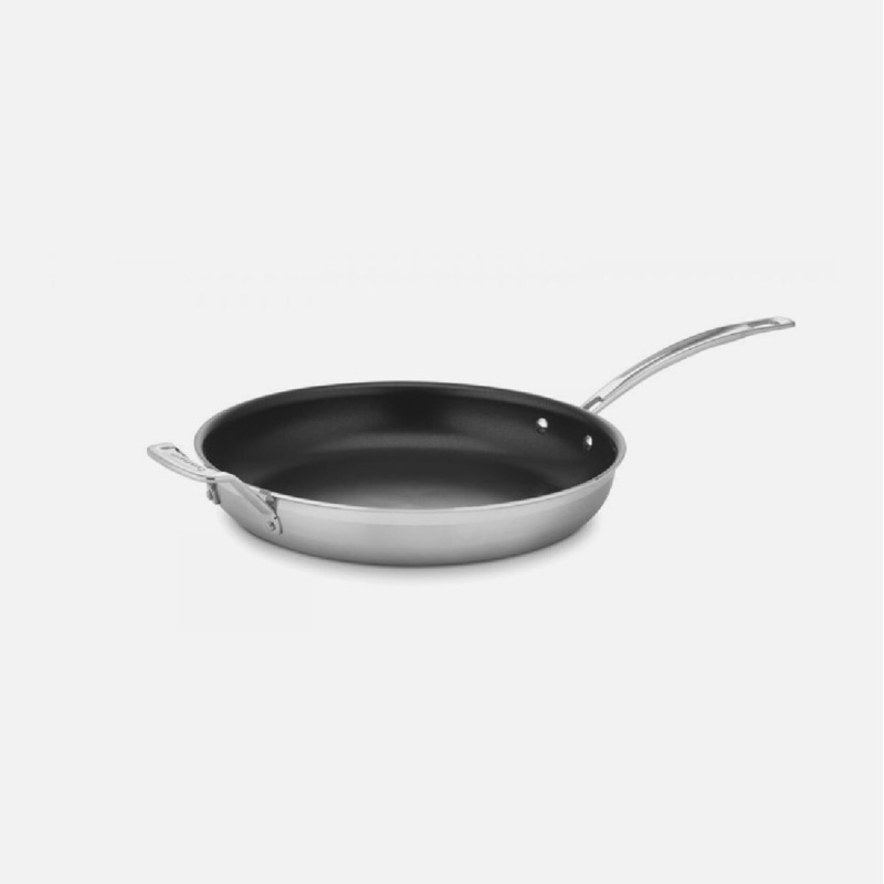 12" Nonstick Tri-Ply Frypan W/Helper Handle