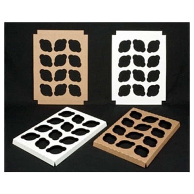 14" x 10" Cupcake Box Insert - 12 Slots