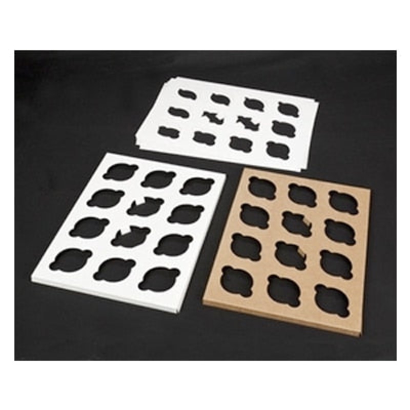 14" x 19" Cupcake Box Insert - 12 Jumbo Slots