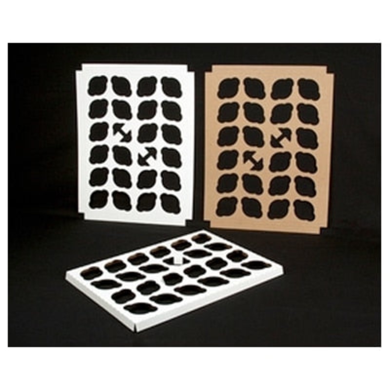 14" x 19" Cupcake Box Insert - 24 Slots
