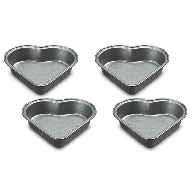4Pc Mini Heart Pan Set