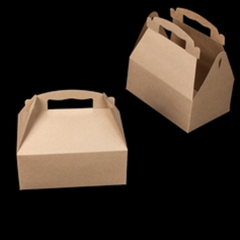 Brown Auto Bottom Gable Top Box 8.5" x 5.5" x 3.5"