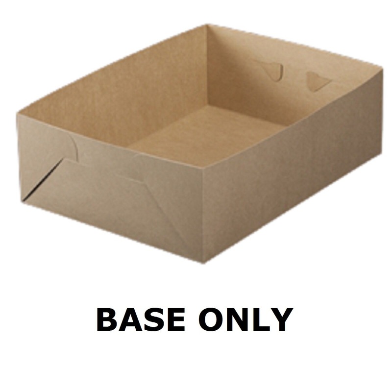 Brown Lock & Tab Box Base Only 19" x 14" x 6"