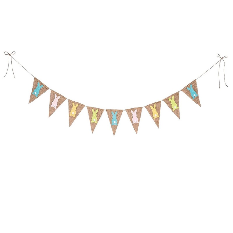 Burlap Bunny Banner