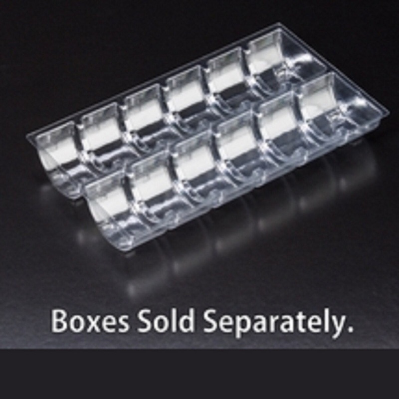 Clear 12 Cell Macaron Tray Insert 7.5" x 4.25" x 2"