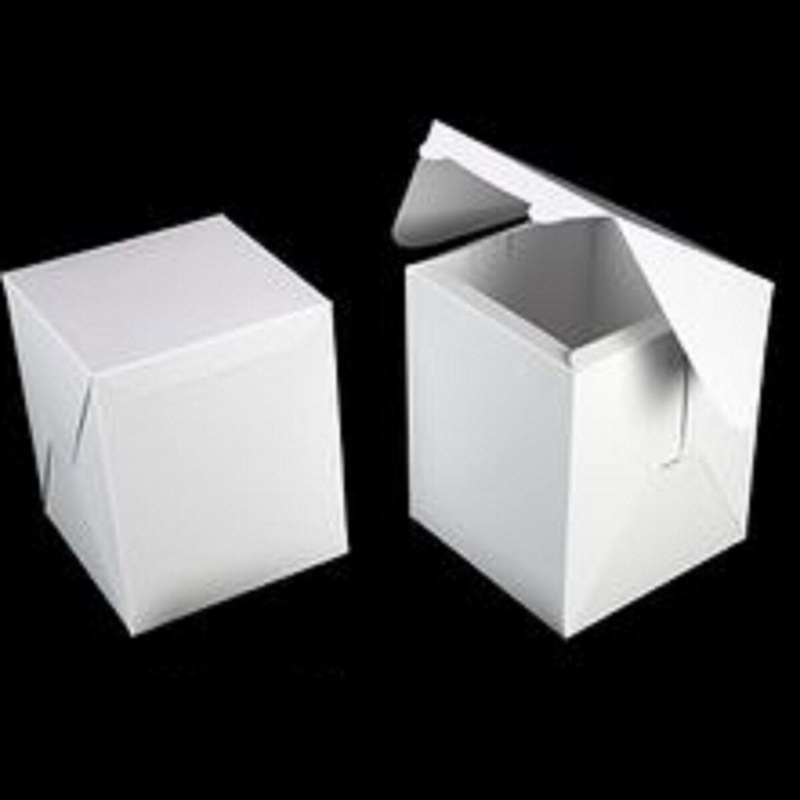 White Tall Cake Box without Window 8" x 8" x 10"