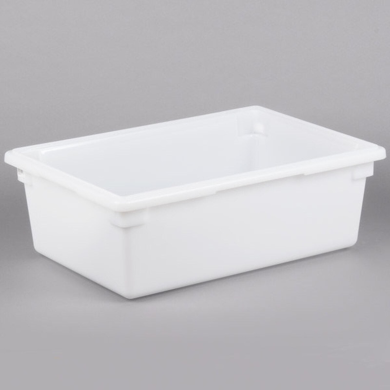 18" x 26" x 9"  White Poly Food Storage Box