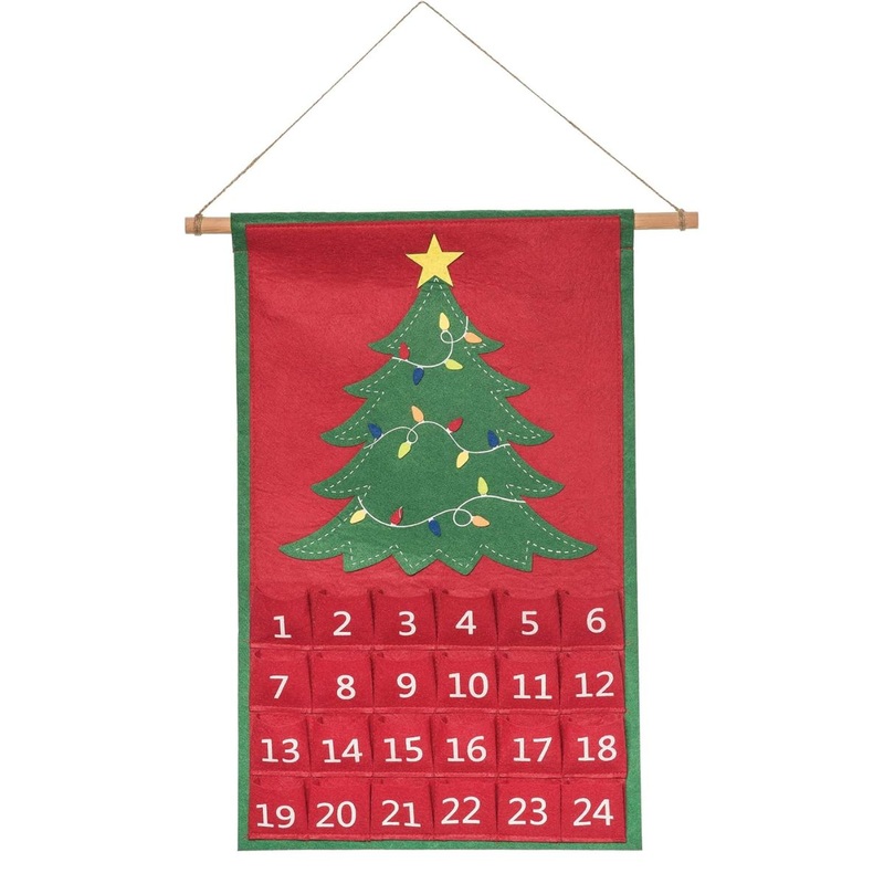Christmas Tree Felt Advent Countdown