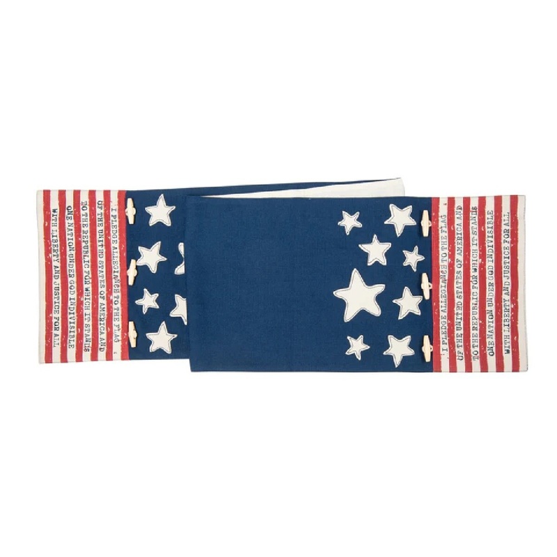 Patriotic Flag Table Runner
