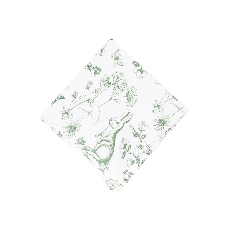 Spring Greens Bunny Table Linens