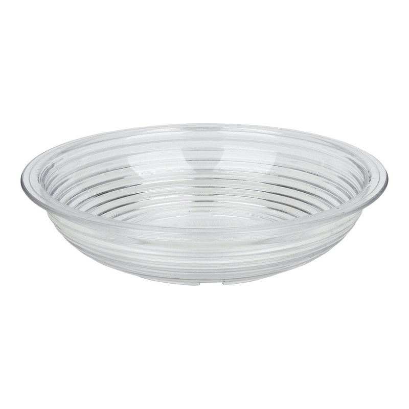 6" Clear Round Ribbed Bowl