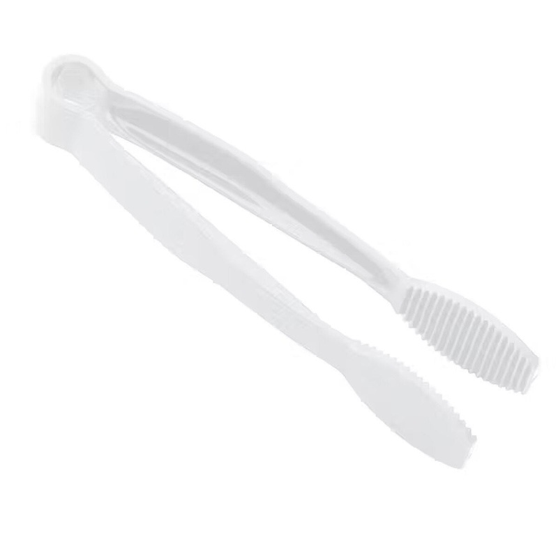 6" White Scallop Tong