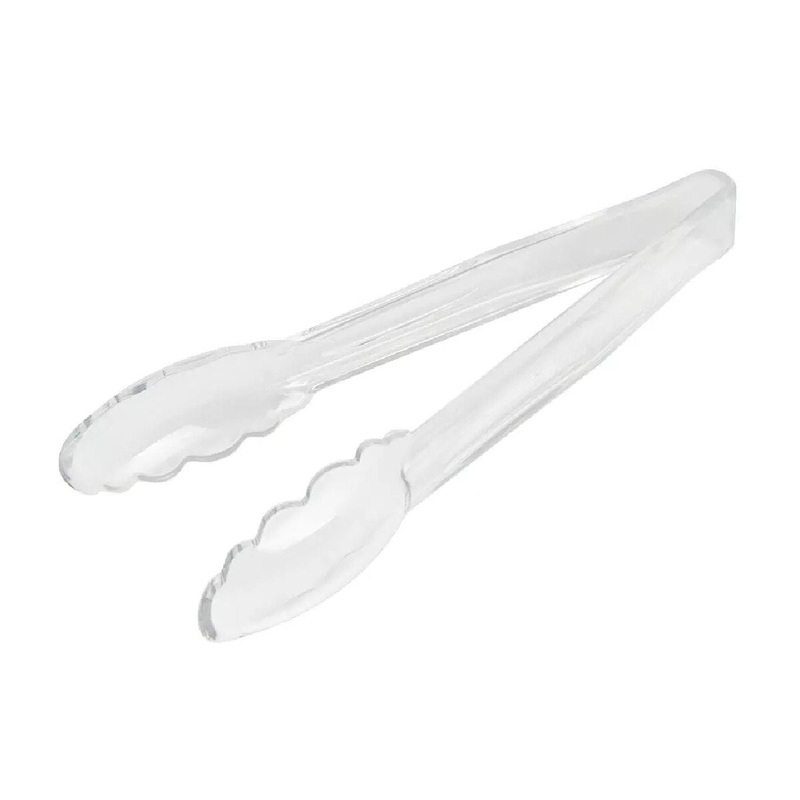 Cambro 9" Scallop Serving Tong - Clear