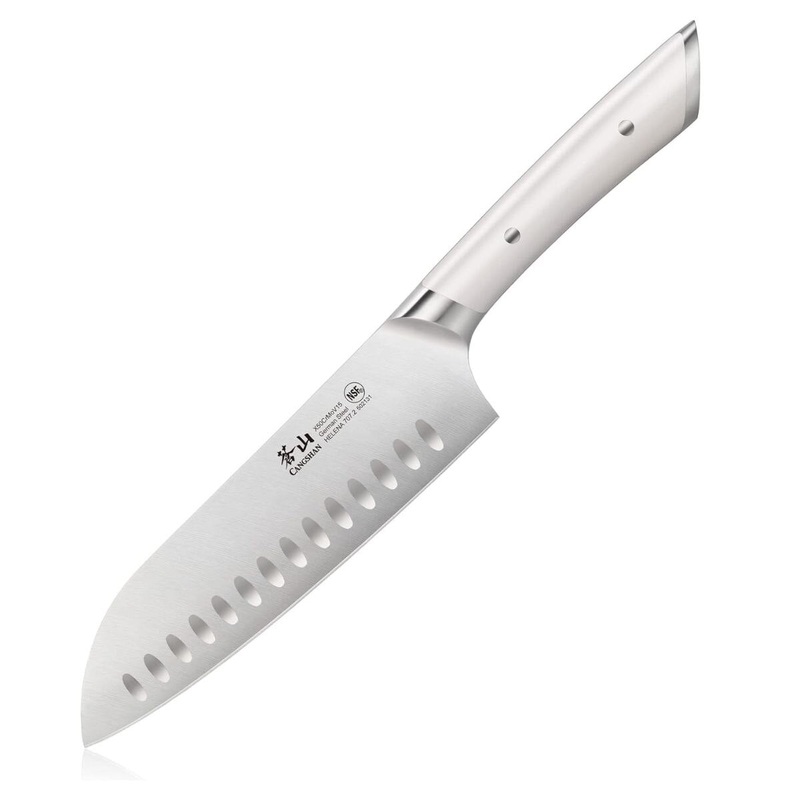 Cangshan Helena White Santoku Knife 7"