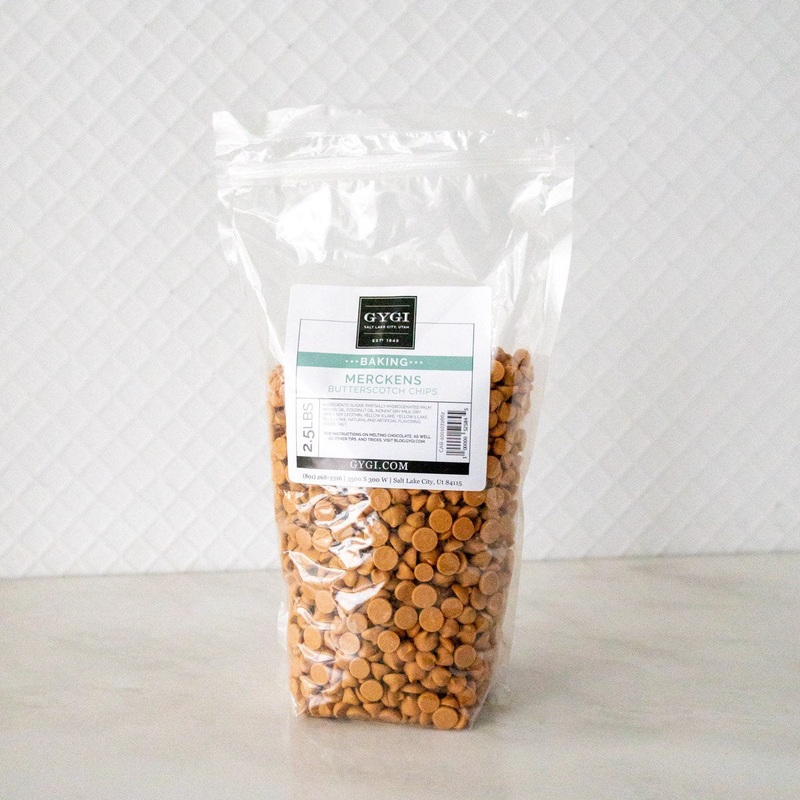 Merckens Butterscotch Chips - 2.5 lb. Bag
